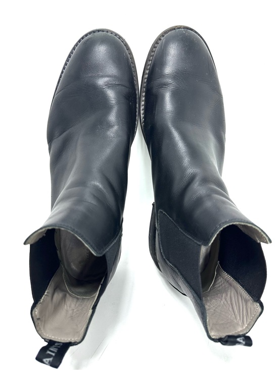 All Saints Black Leather Harley Pull On Boots 13 main image 3